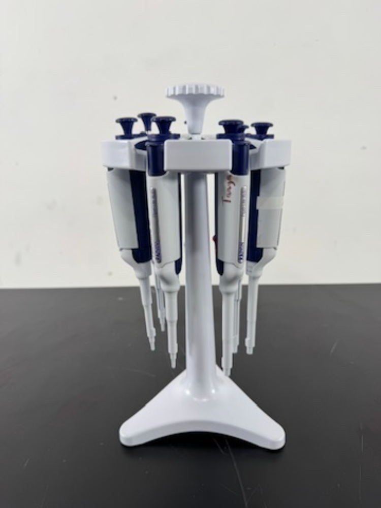 Image of Rainin Pipet-Lite XLS Single Channel Pipettes w/Stand - Quantity 7